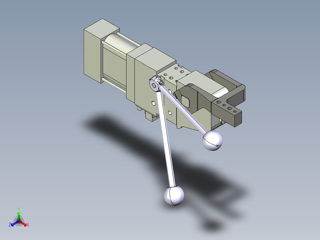 德克斯TUNKERS气缸数模V2 63.1 Z A12 T12 5~44_GRAD正等轴测图