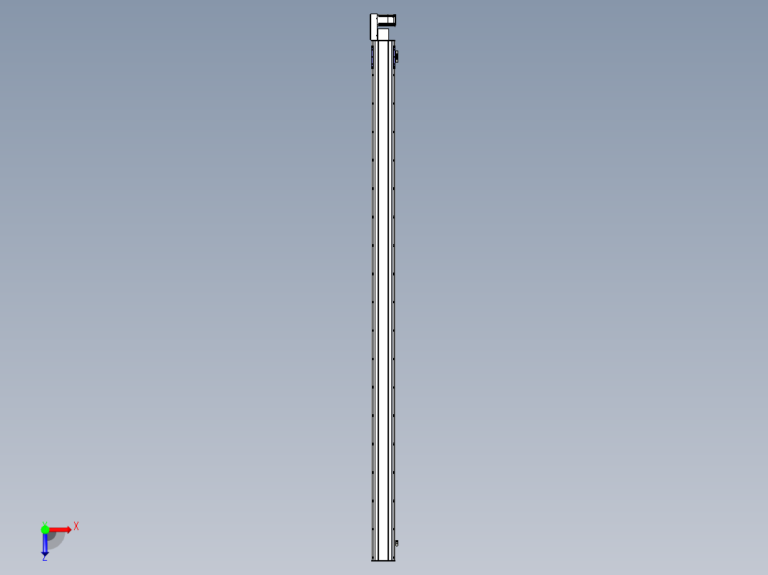 同步带滑台-半封闭B17H-L50-S3400-L-P75-D3俯视图