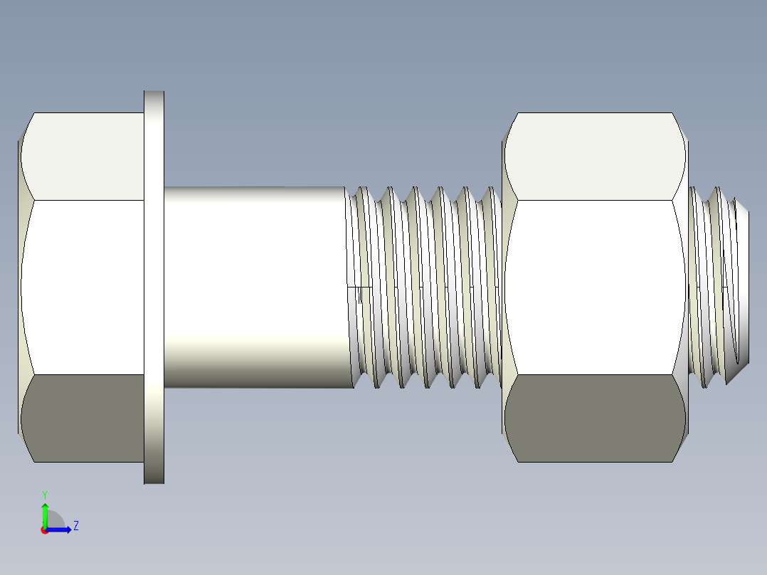 螺栓和螺母-M16 X 2.0.rar左视图