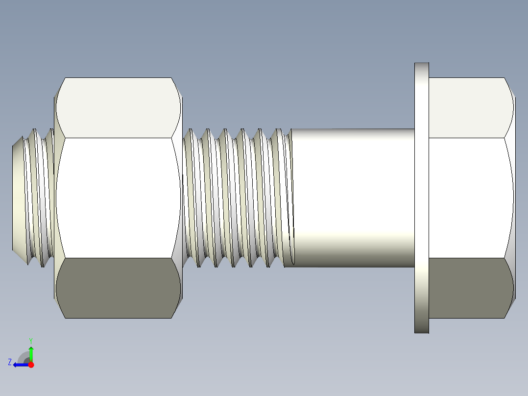 螺栓和螺母-M16 X 2.0.rar右视图