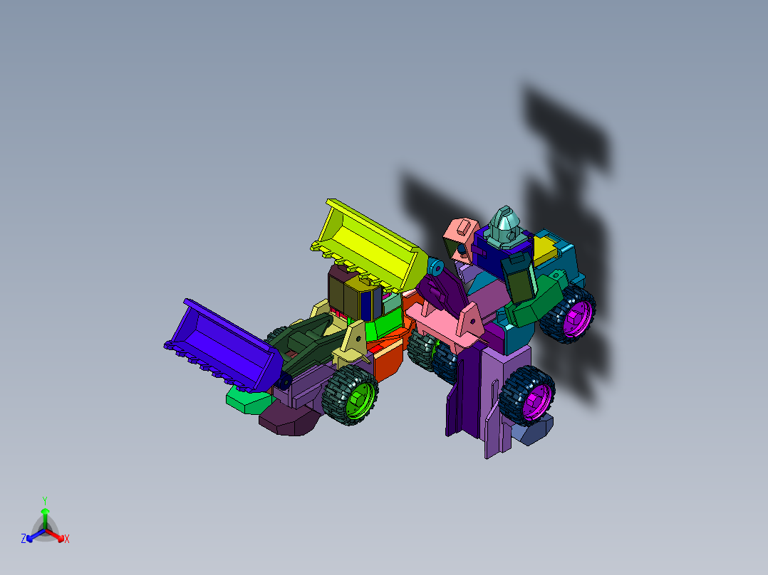 金刚工程车挖掘机<span style='color: red'>机器人</span>