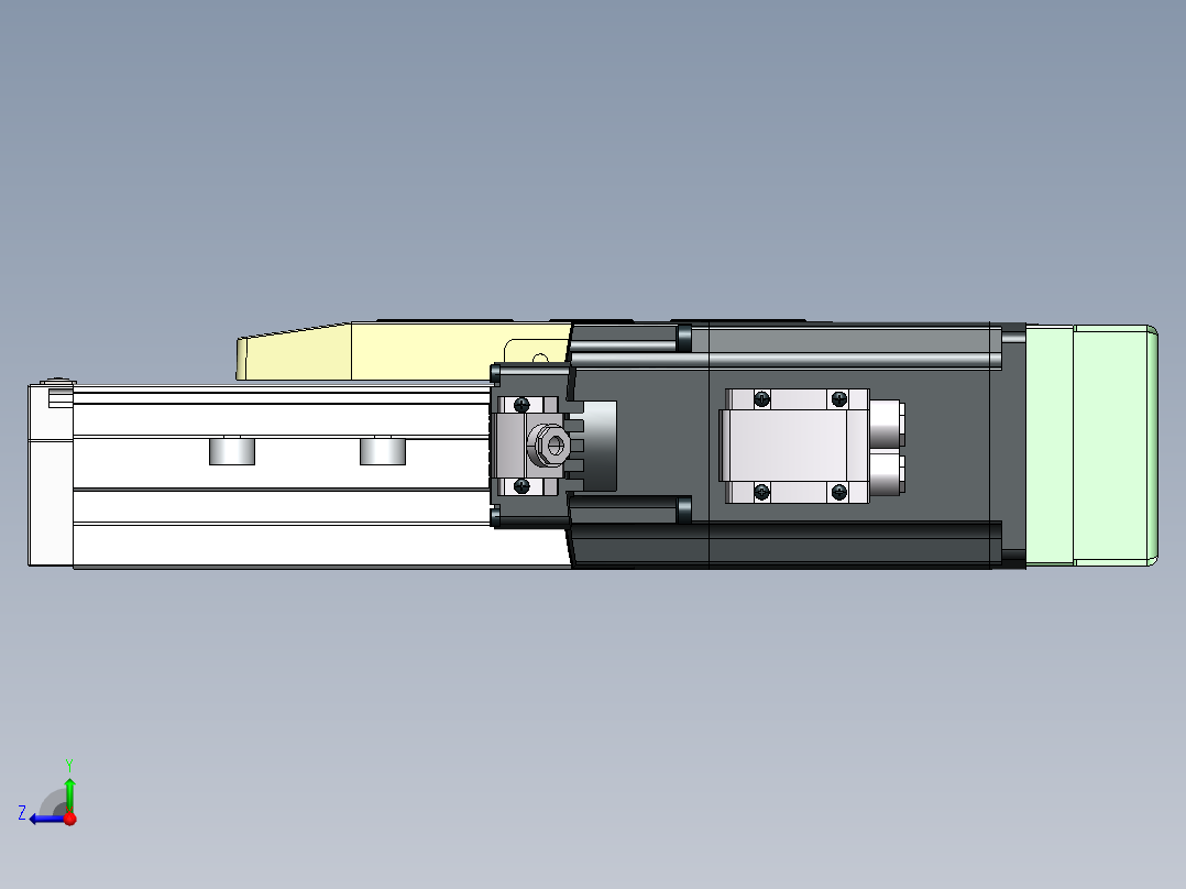 GTH内嵌丝杆全封闭GTH15-BR-750W右视图