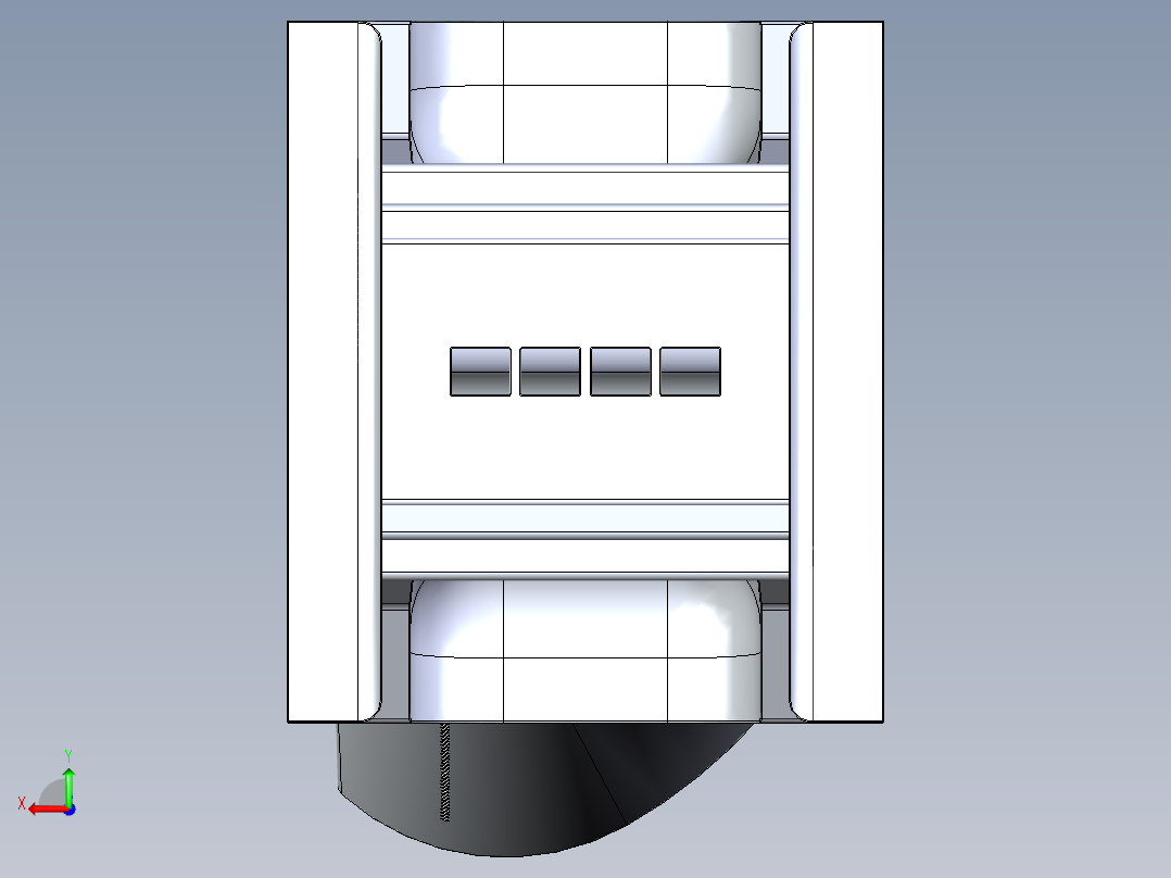涡轮 叶片 涡扇 (9)后视图