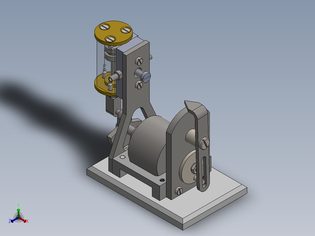 阻尼机正等轴测图