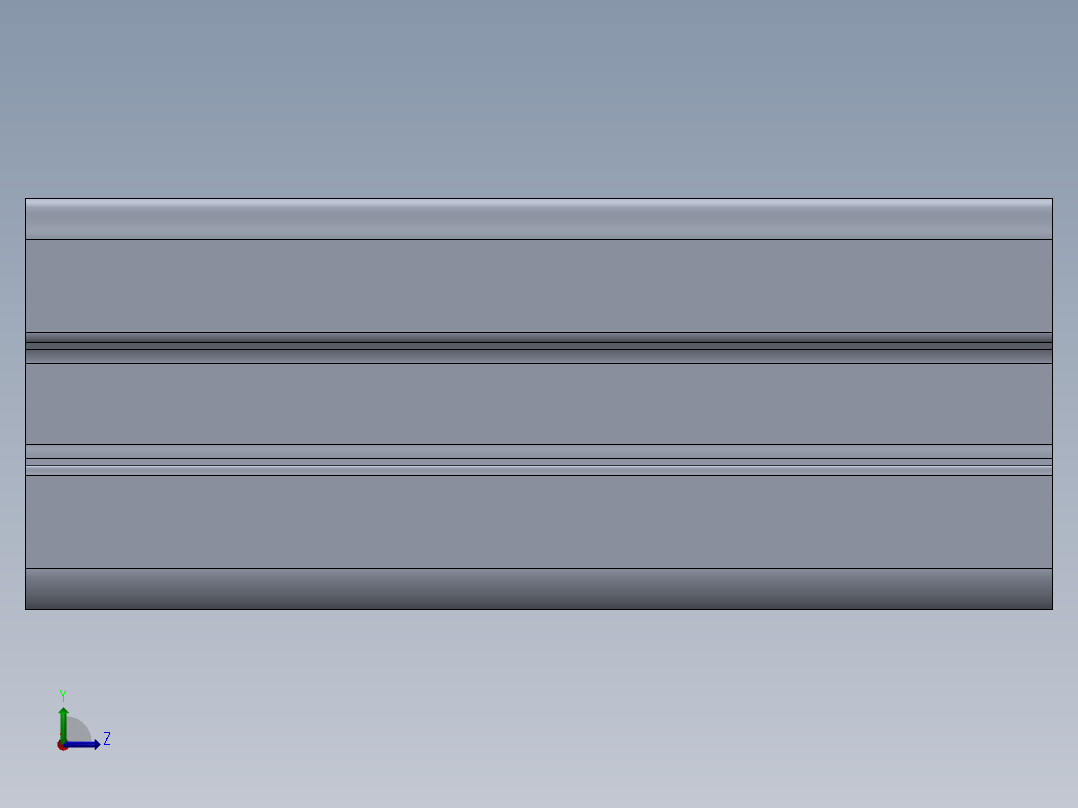 2080铝挤压型材左视图