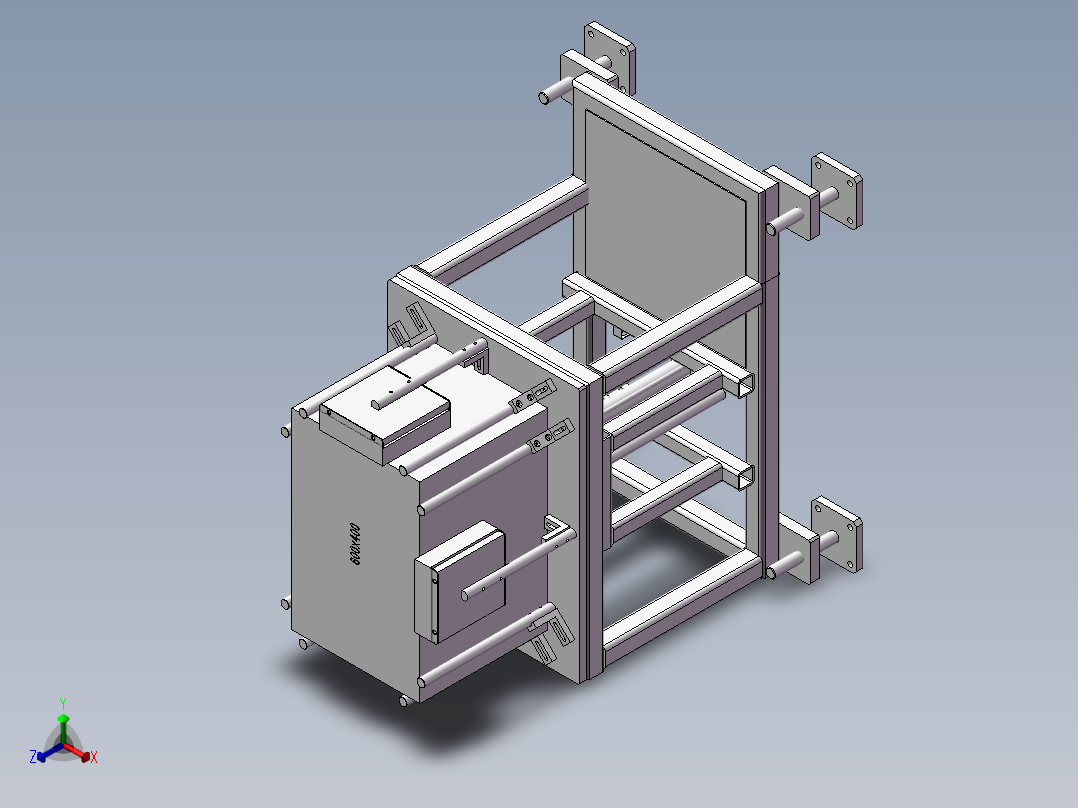 片料机正等轴测图
