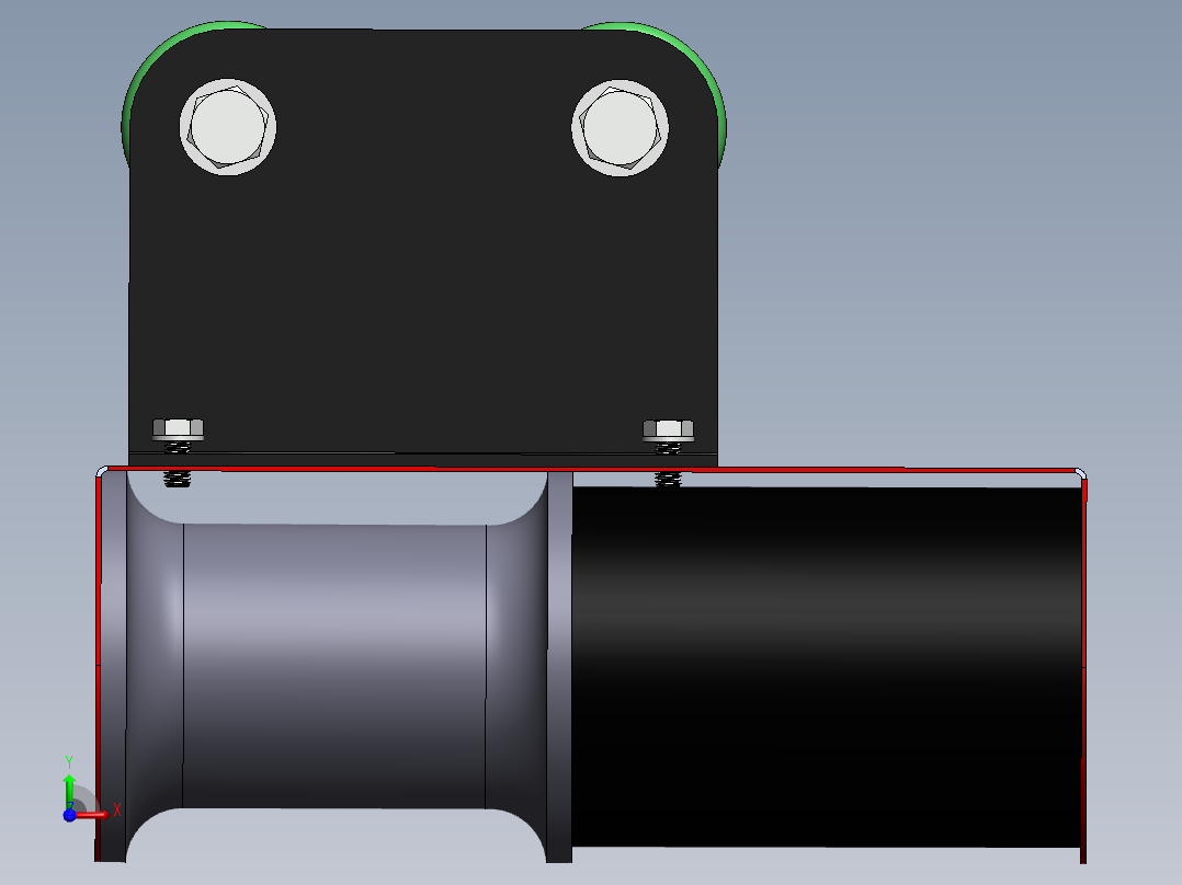 门式起重机便携式无工具装配前视图