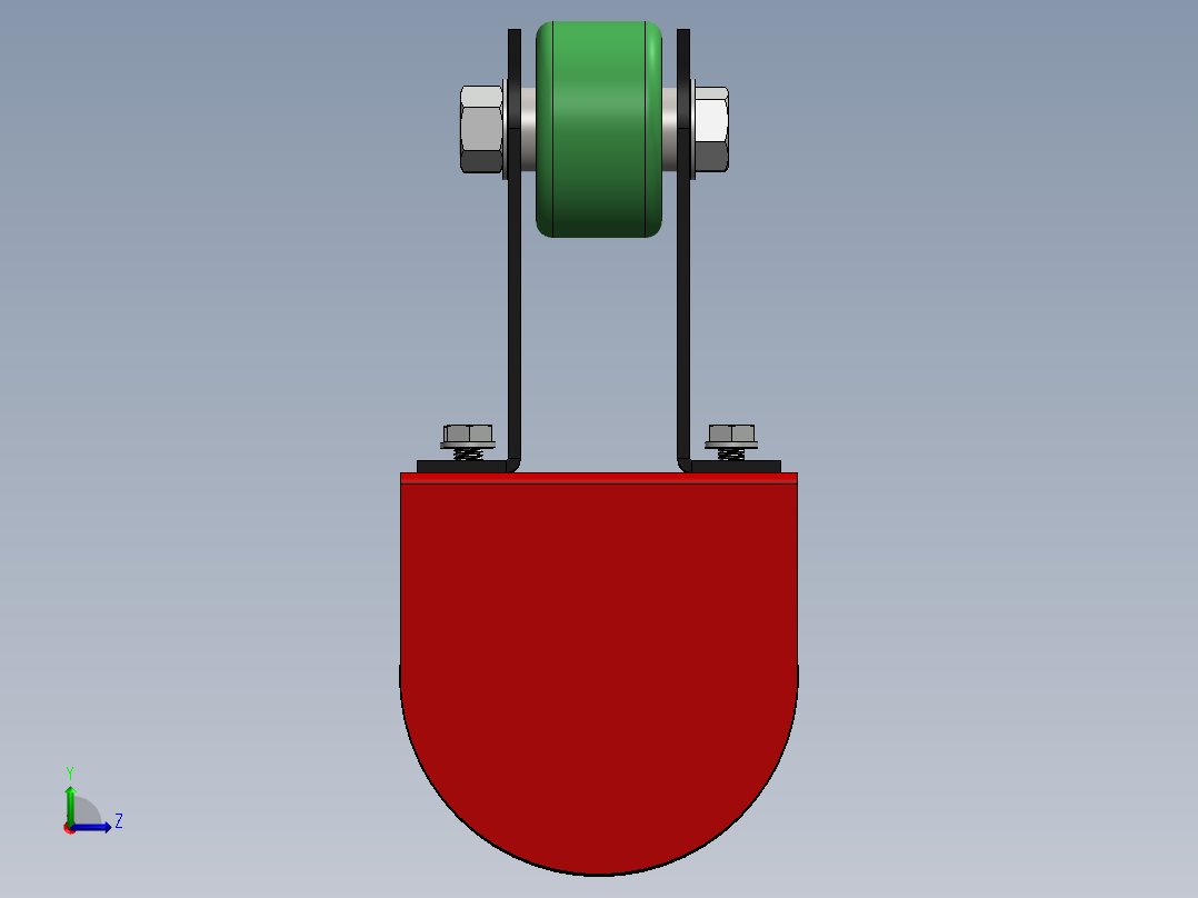 门式起重机便携式无工具装配左视图
