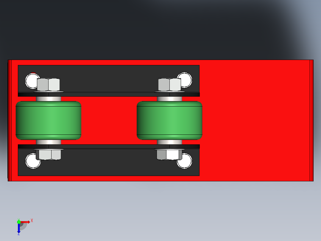 门式起重机便携式无工具装配俯视图