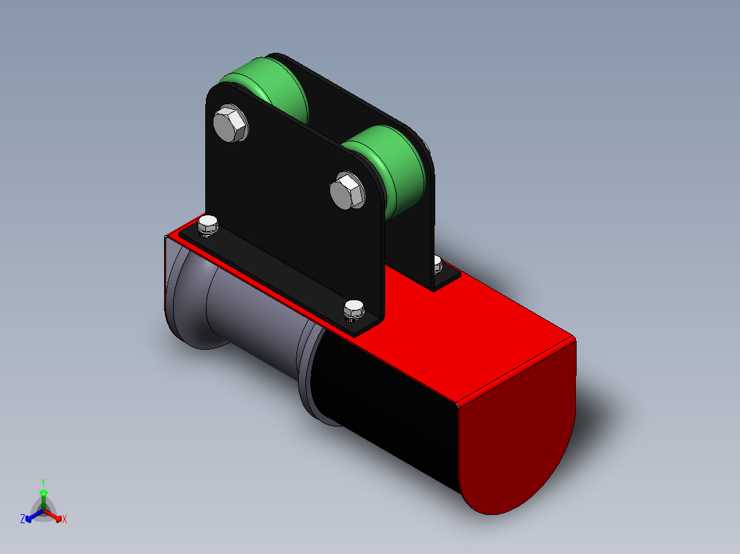 门式起重机便携式无工具装配正等轴测图