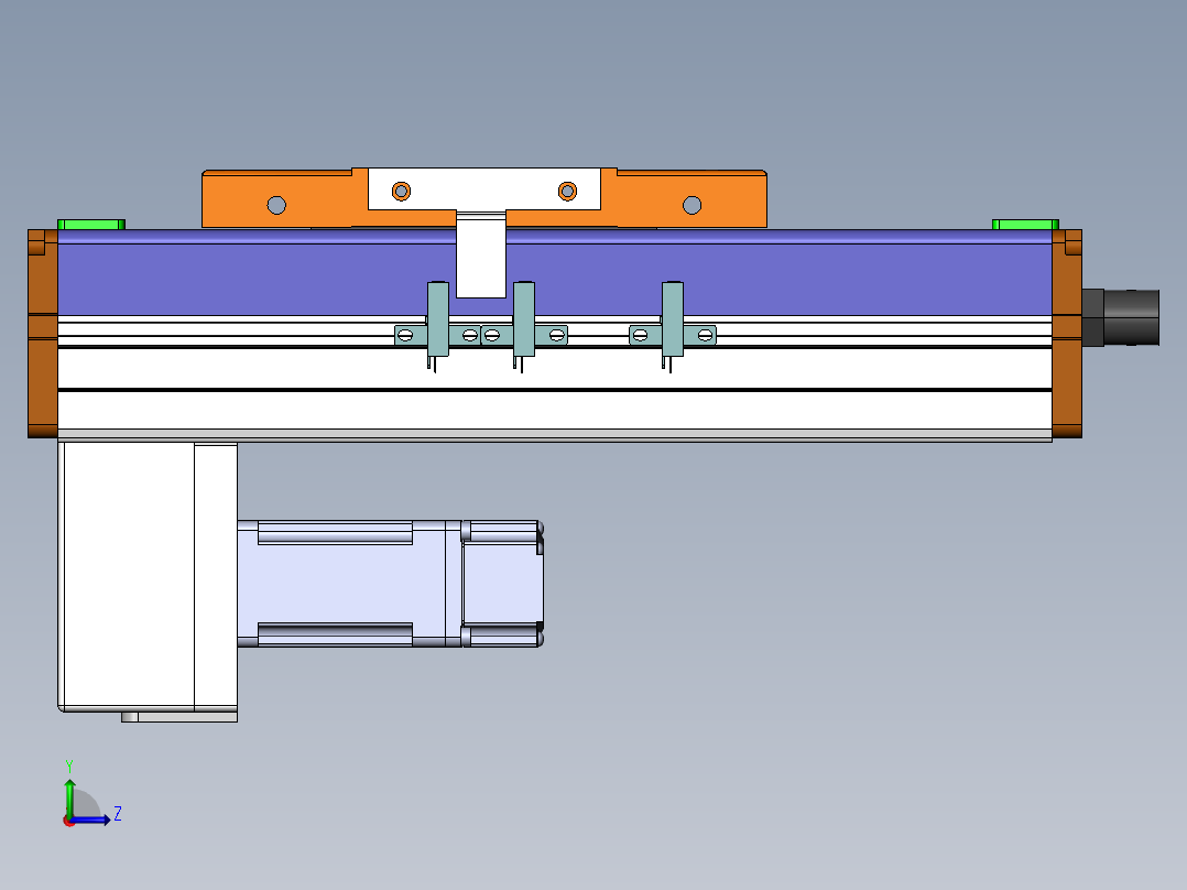 MCH丝杆全封闭MCH12-BM-100W左视图
