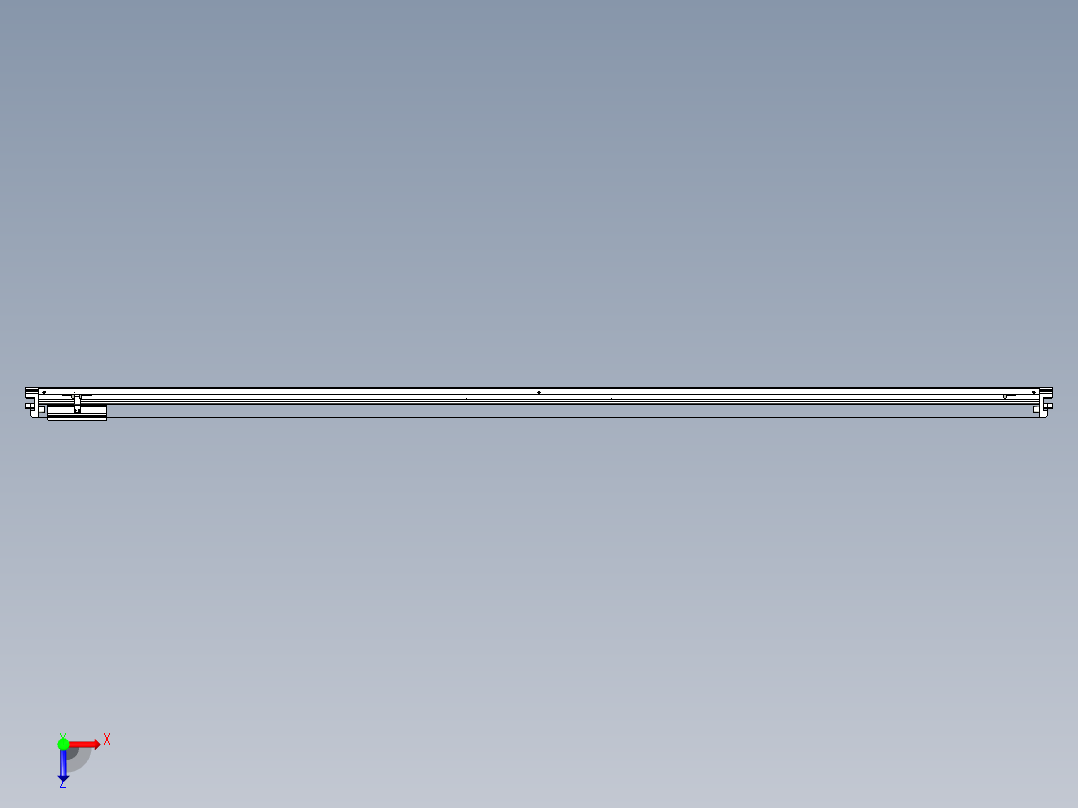 威洛博VL系列直线电机模组-VL17E2-S2500俯视图