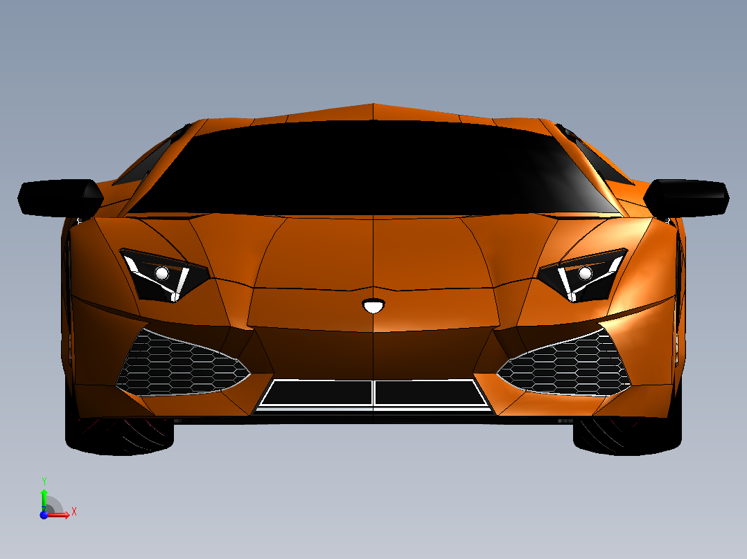 兰博基尼前视图