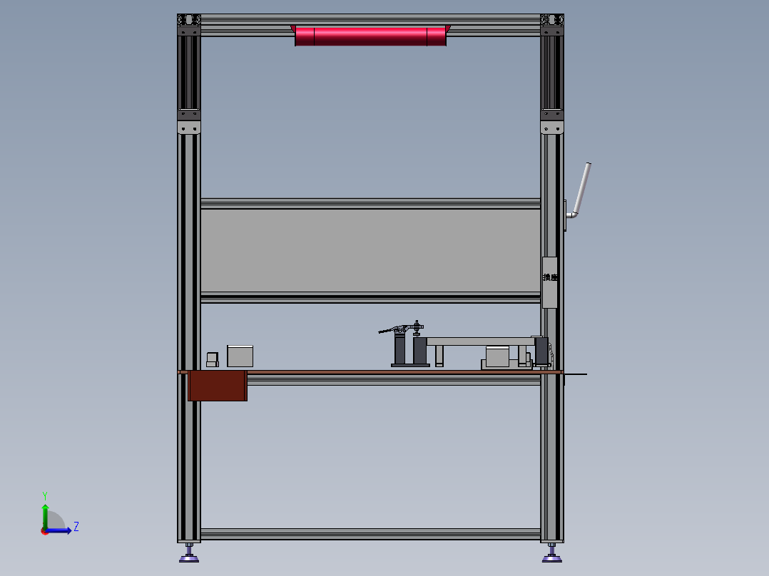2023.02月-汽车天窗轨道线束组装sw18可编辑左视图