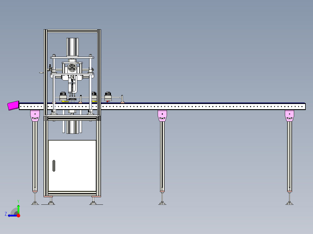 厚度检测装置step右视图