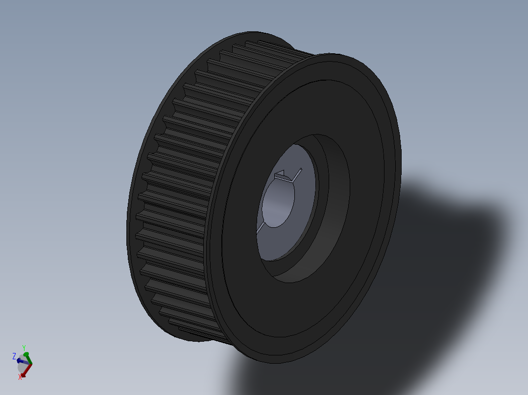 <span style='color: red'>同步</span><span style='color: red'>轮</span>（锥套紧固）3D模型