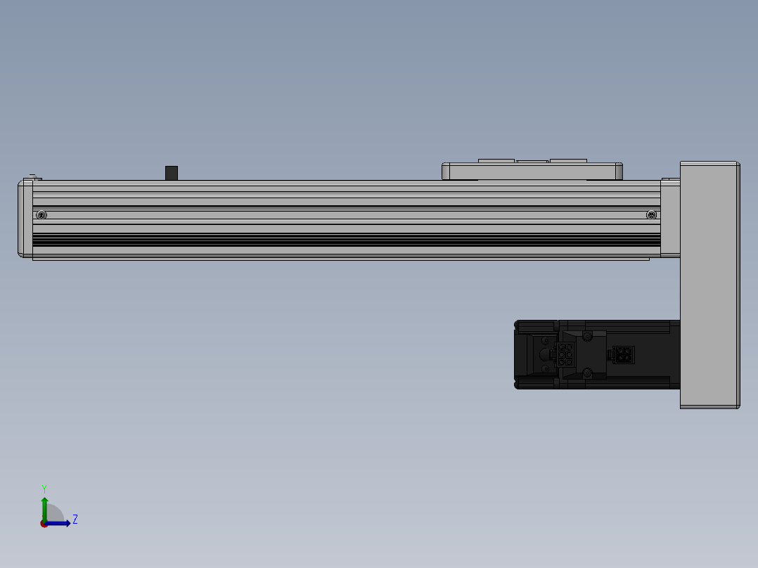 精密模组MY60-T10-200L-BM-P10-C4-C左视图