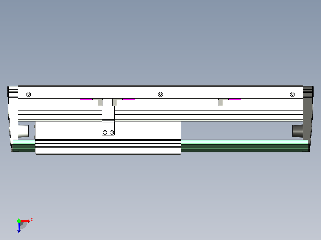 威洛博VL系列直线电机模组-VL22H3-S150俯视图
