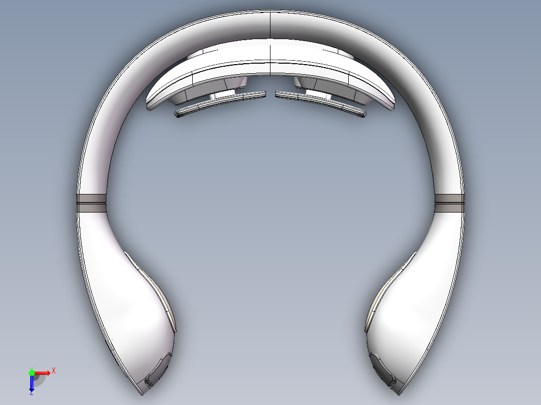 手自一体颈椎按摩器200俯视图