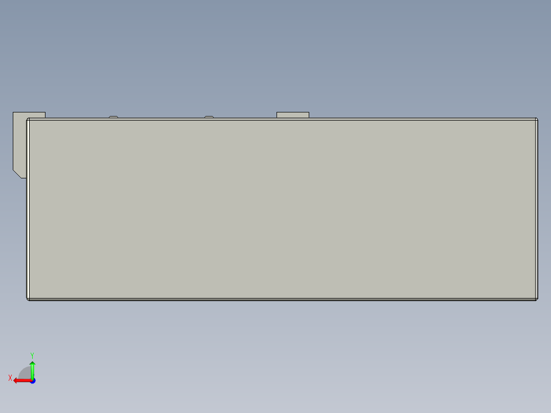 直线模组LHAT10-CA-S550-L-C3设计图纸后视图