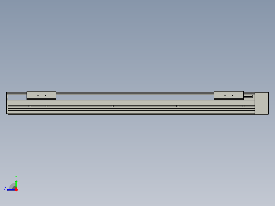 直线模组LHAT10-CA-S550-L-C3设计图纸右视图