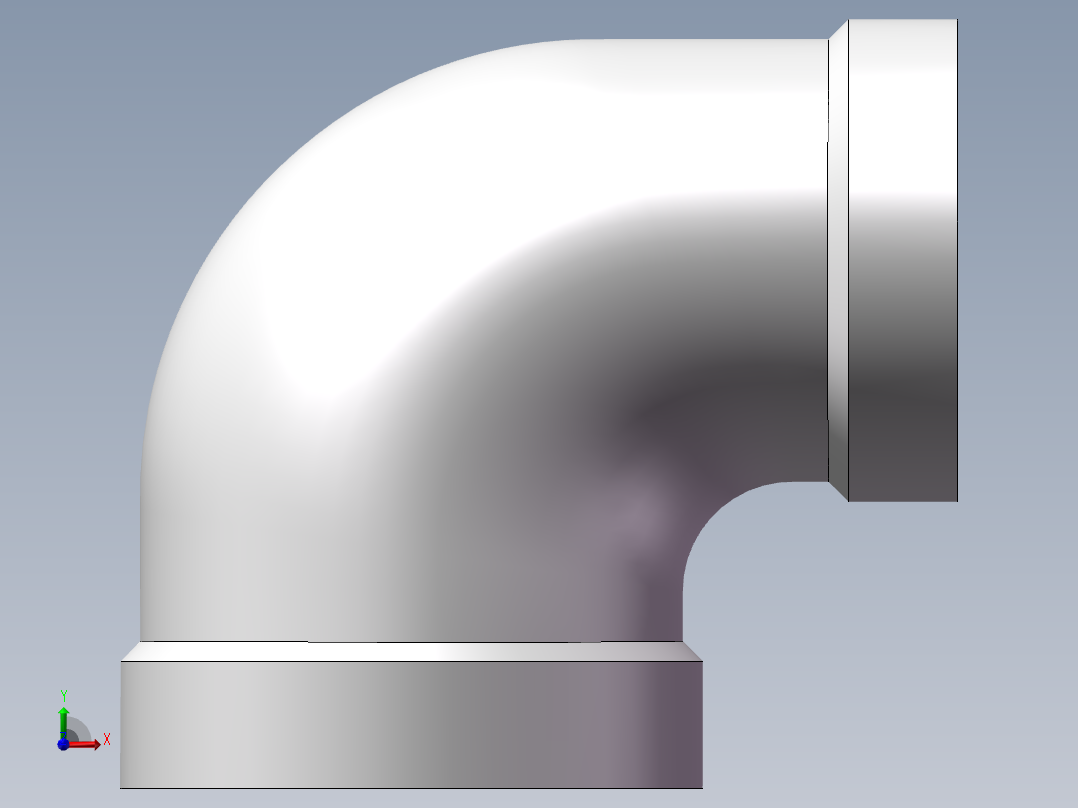 弯头-异径内丝 DN20-DN15前视图