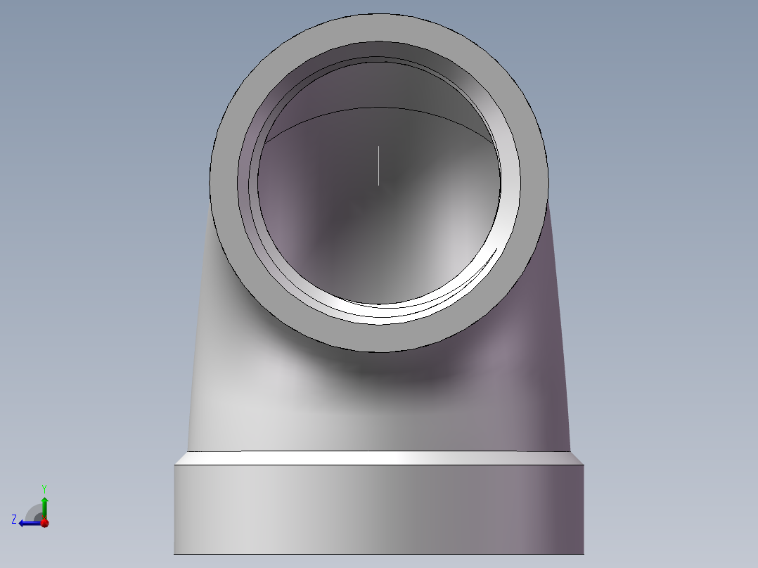 弯头-异径内丝 DN20-DN15右视图