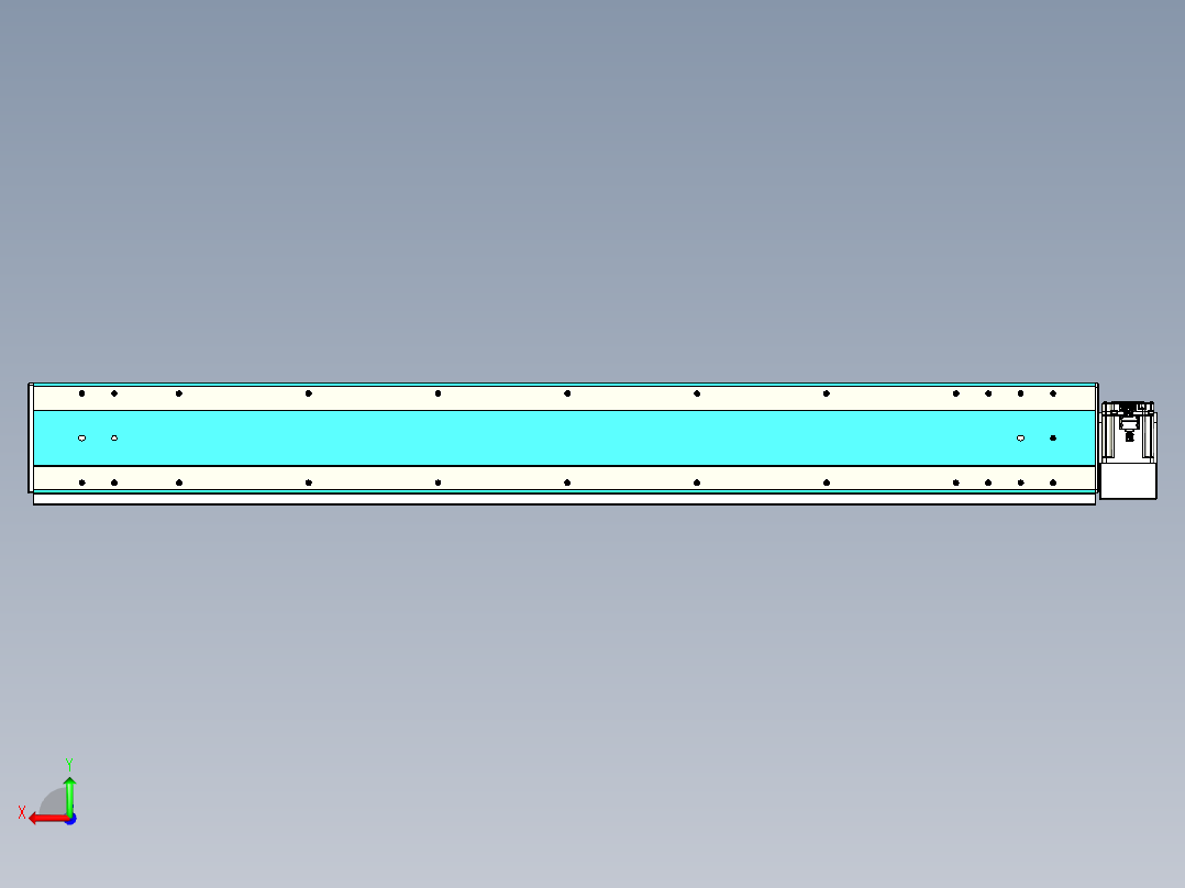 威洛博VBC同步带传动一无尘环境VBC17-L45-S1350-BLD-ZP75-C3后视图