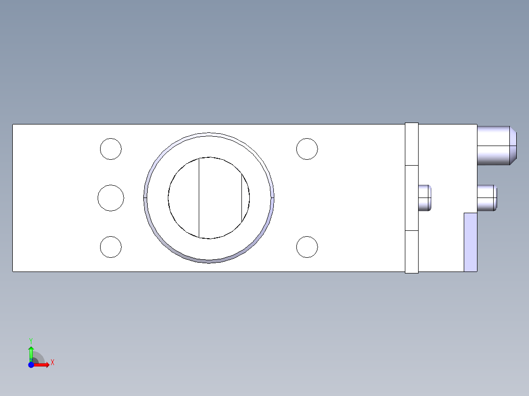 德克斯TUNKERS气缸数模SZK63 T12 A12 Z前视图