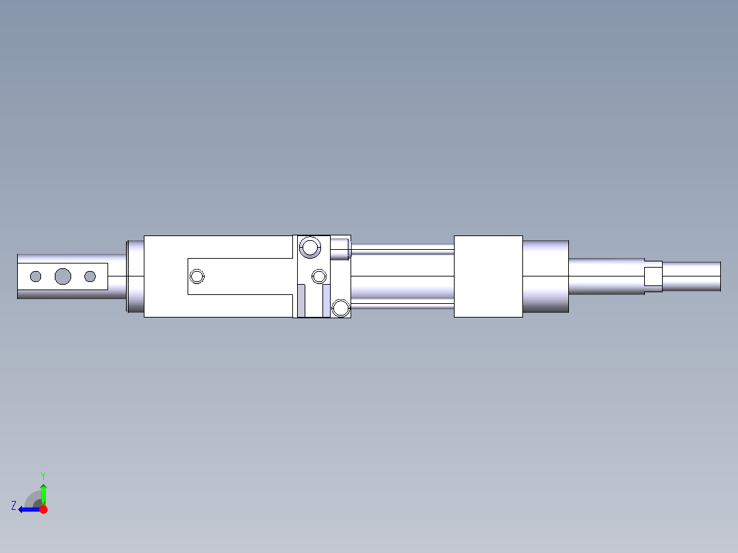 德克斯TUNKERS气缸数模SZK63 T12 A12 Z右视图