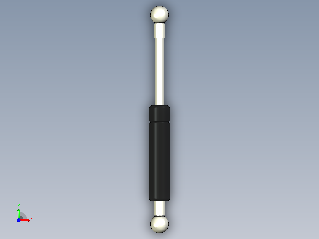 Q气压弹簧B310000025(5KG L185 和尚頭)前视图