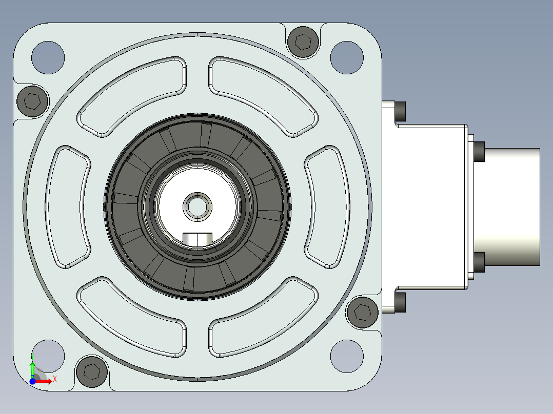 电机MS6S-100TL30BZ2-21P0.IGS前视图