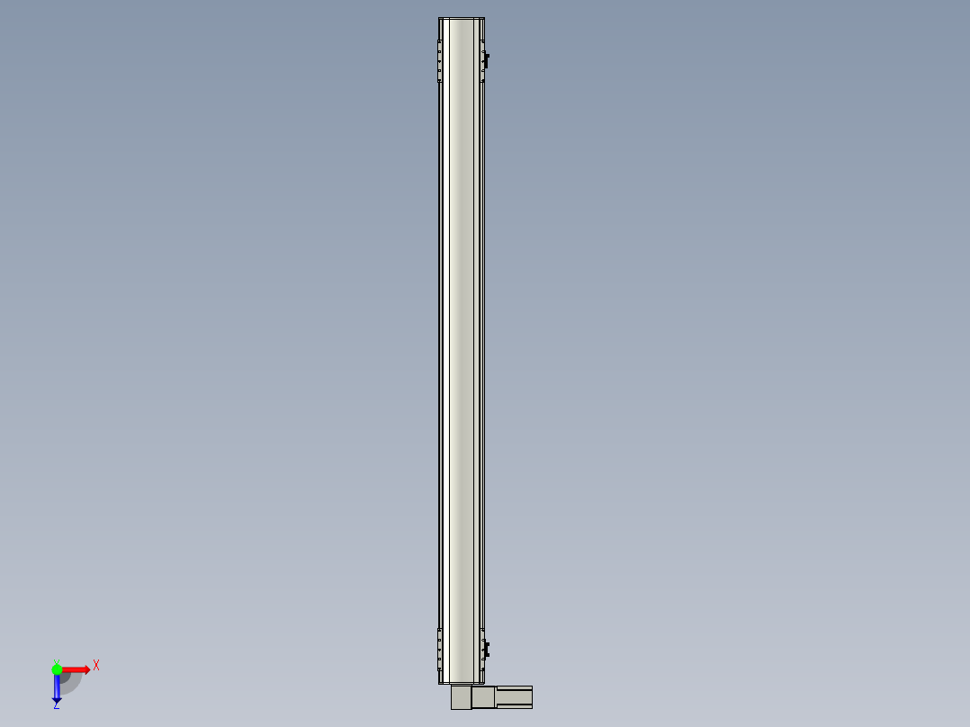 直线模组WG-LHB12-S1500-L(B)设计图纸俯视图