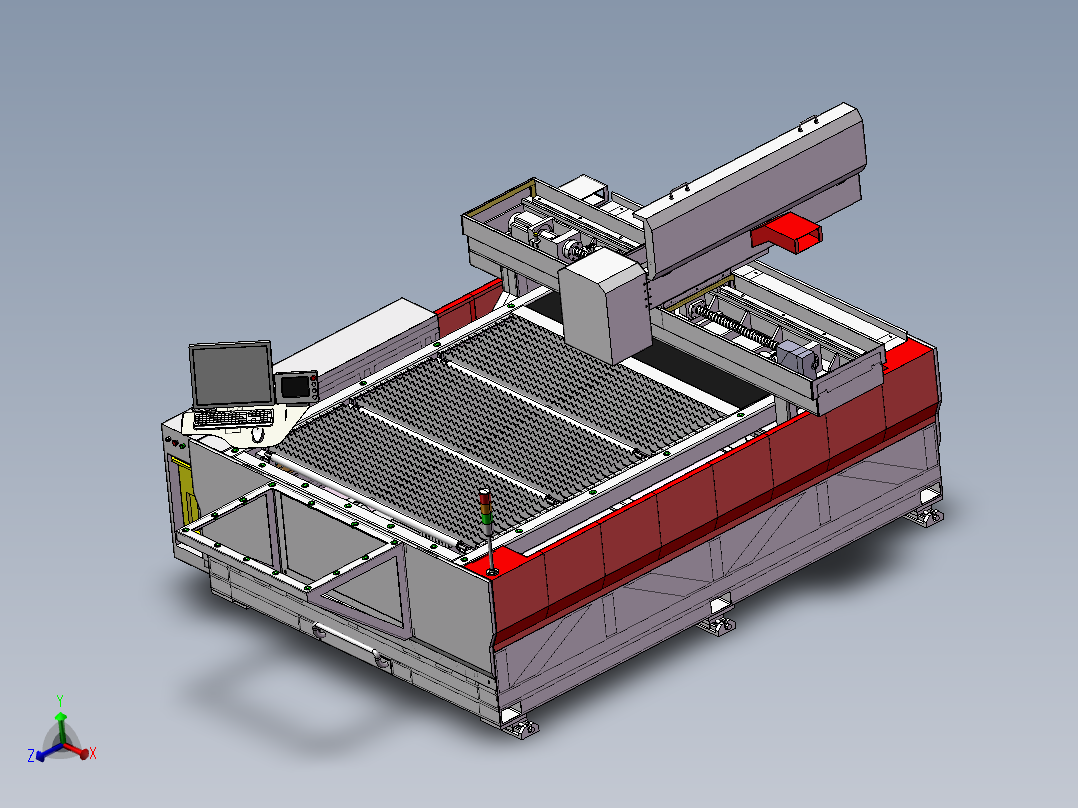 <span style='color: red'>大型</span>激光切割机 DD066 <span style='color: red'>3D</span><span style='color: red'>模型</span> <span style='color: red'>3D</span><span style='color: red'>模型</span> 非标自动化设计图纸
