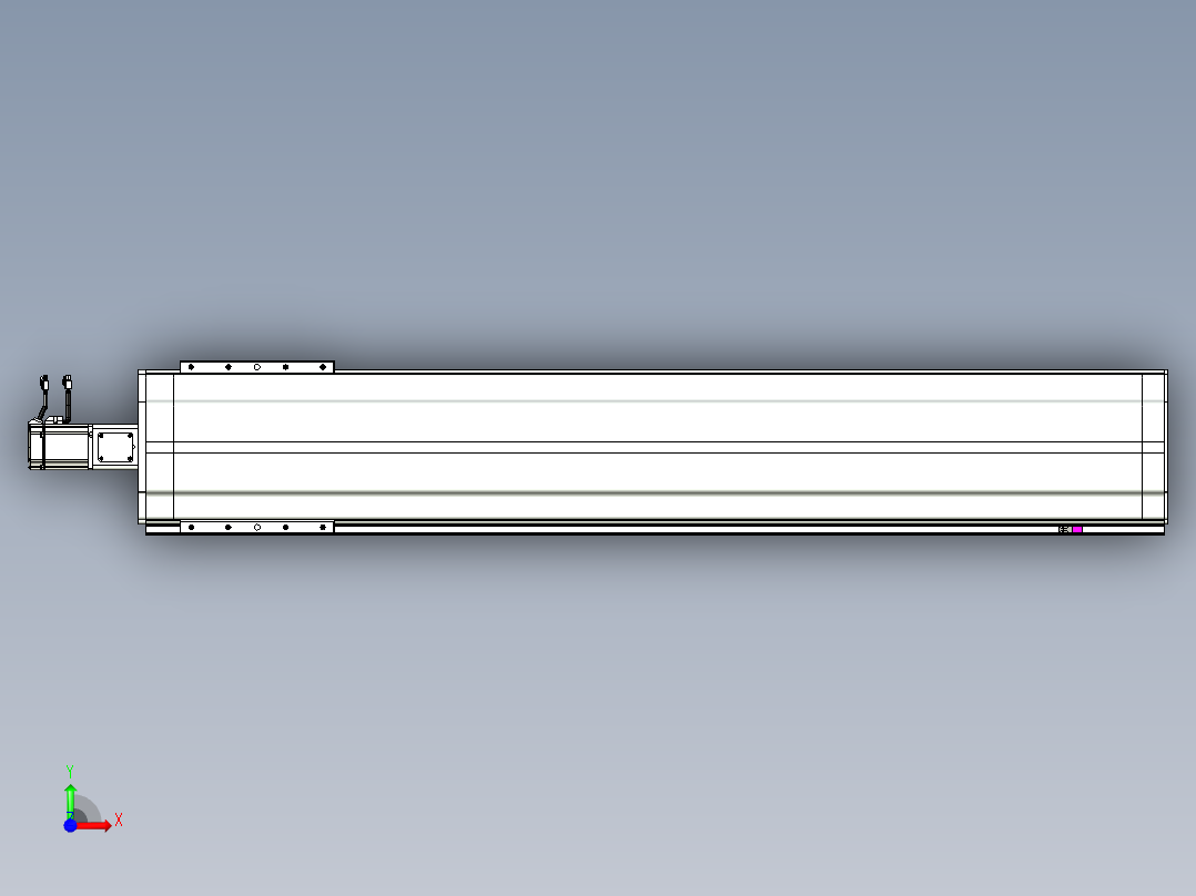 VF丝杆传动-一般环境VF27-Lxx-C-S1400-BC-ZP75-C3前视图