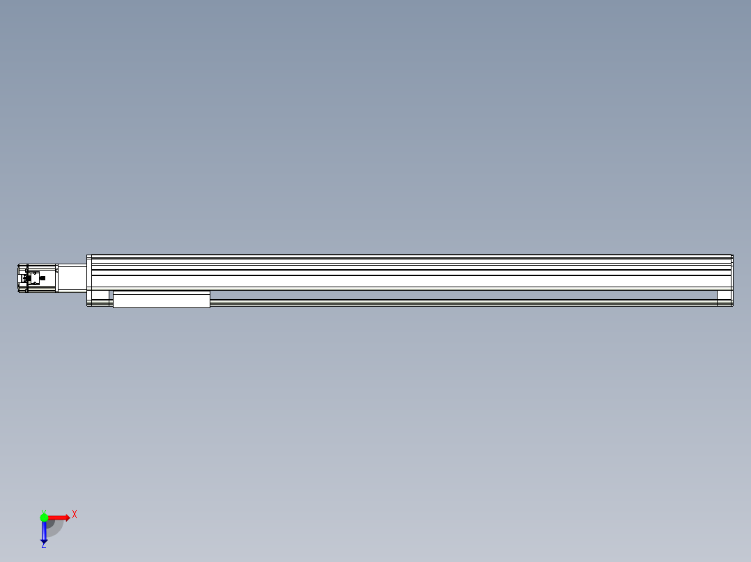 VF丝杆传动-一般环境VF27-Lxx-C-S1400-BC-ZP75-C3俯视图