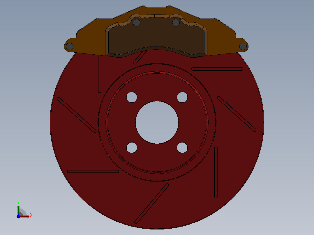 制动器 (11)前视图