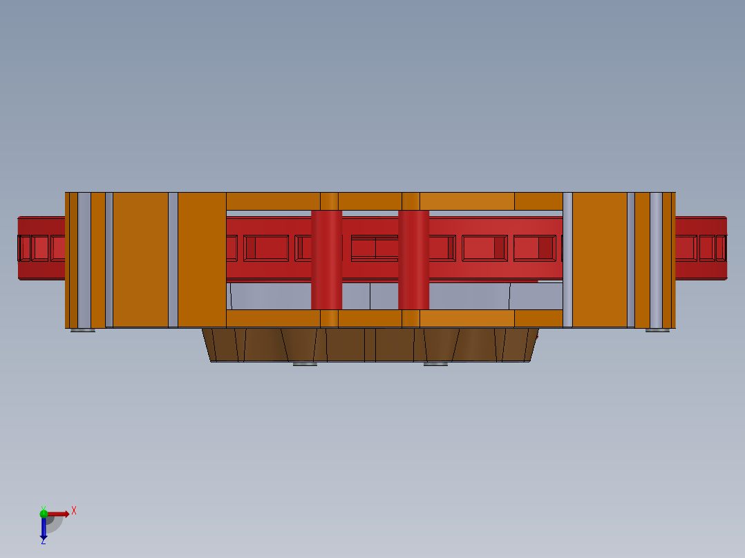 制动器 (11)俯视图
