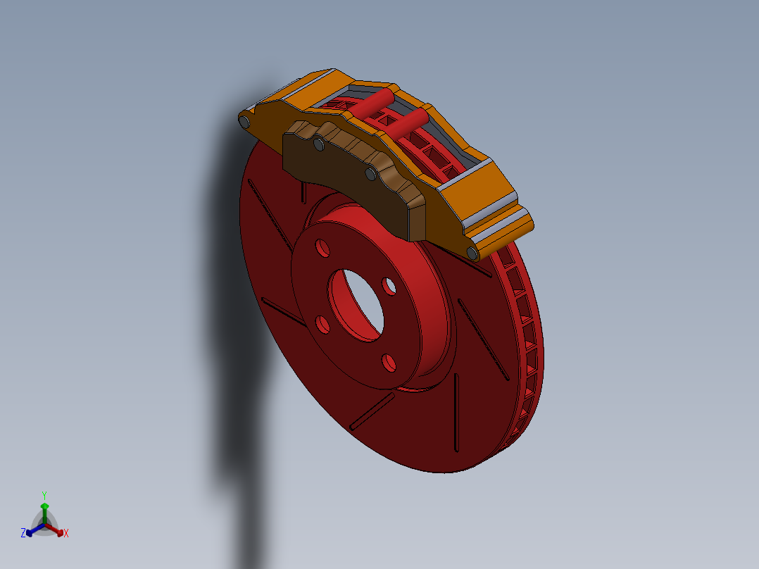 制动器 (11)正等轴测图