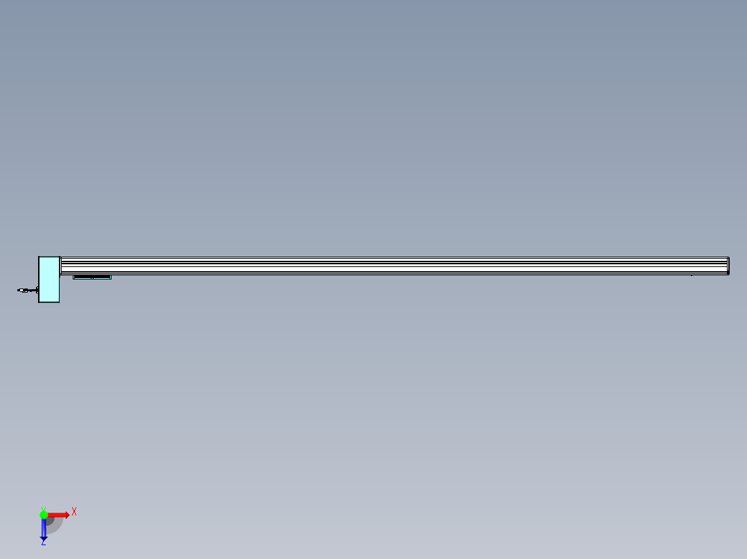 威洛博VBC同步带传动一无尘环境VBC14-L45-S2550-BRU-ZP75-C3俯视图