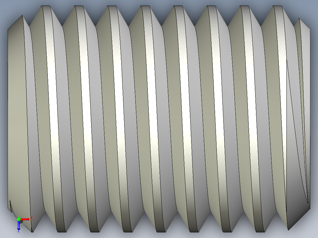 DIN 913-ISO 4026 固定螺钉-M12 L=16.STEP俯视图