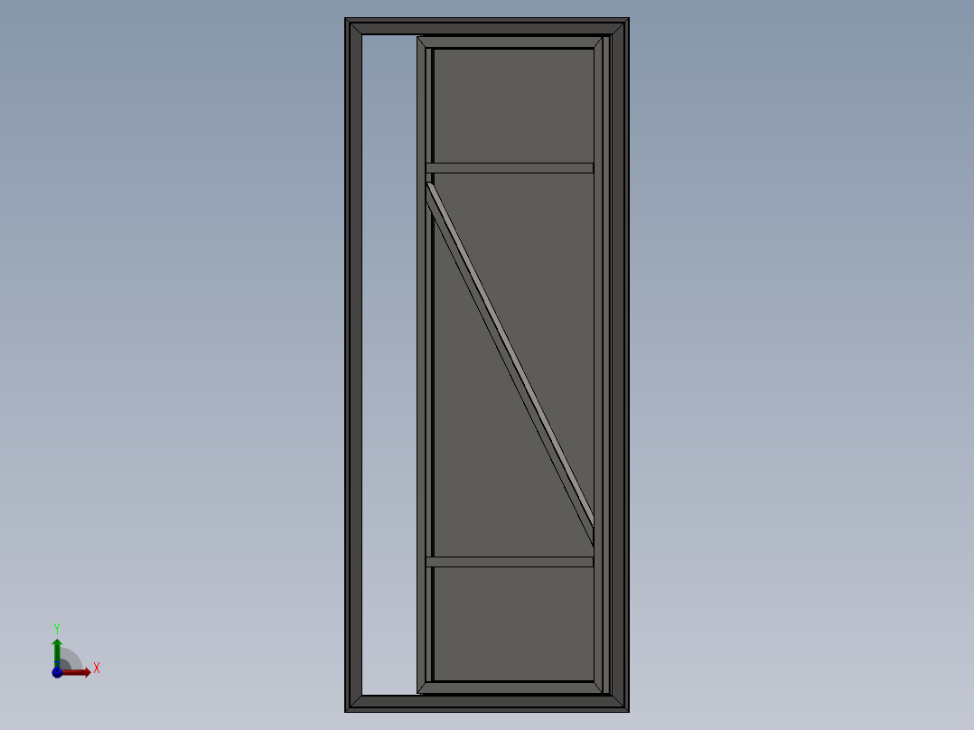 3型地窖门前视图