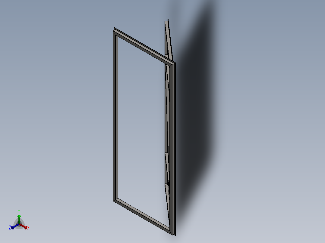 3型地窖门正等轴测图