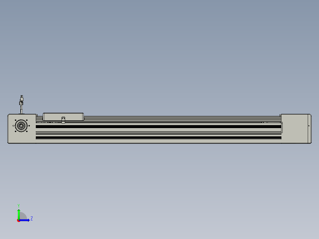 威洛博直线电机模组EB10-L224-S850-R-ZP75-MS3-5K左视图