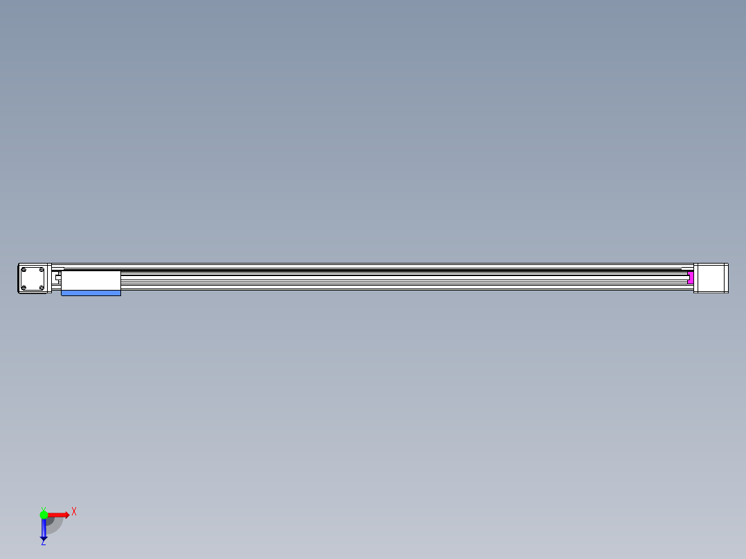 威洛博LB.GB同步带传动--欧规系列GB8-L192-S1700-BL-P75-K俯视图