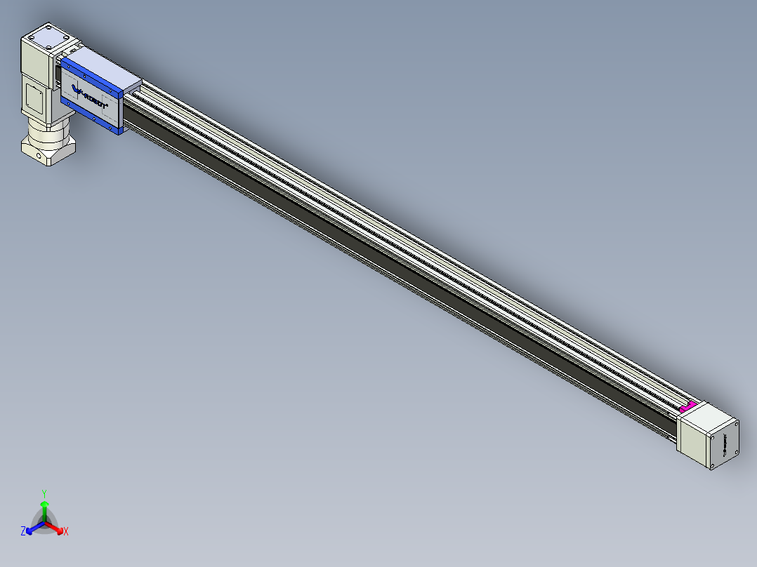 威洛博LB.GB同步带传动--欧规系列GB8-L192-S1700-BL-P75-K正等轴测图
