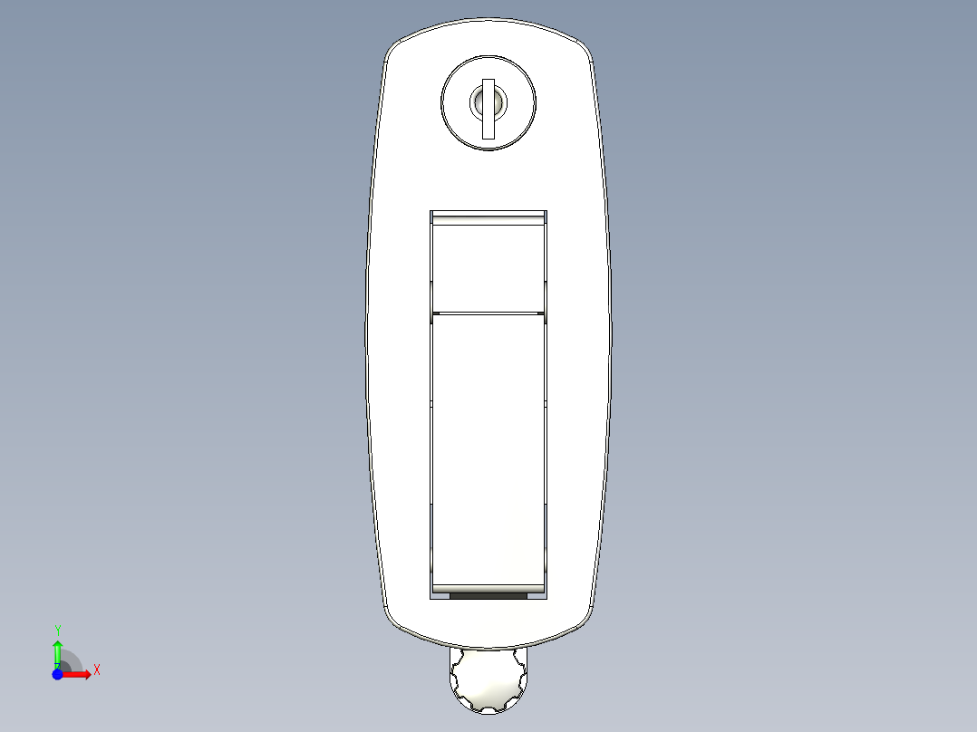 壓縮式把手5571-3D多系列多零件图纸模型前视图