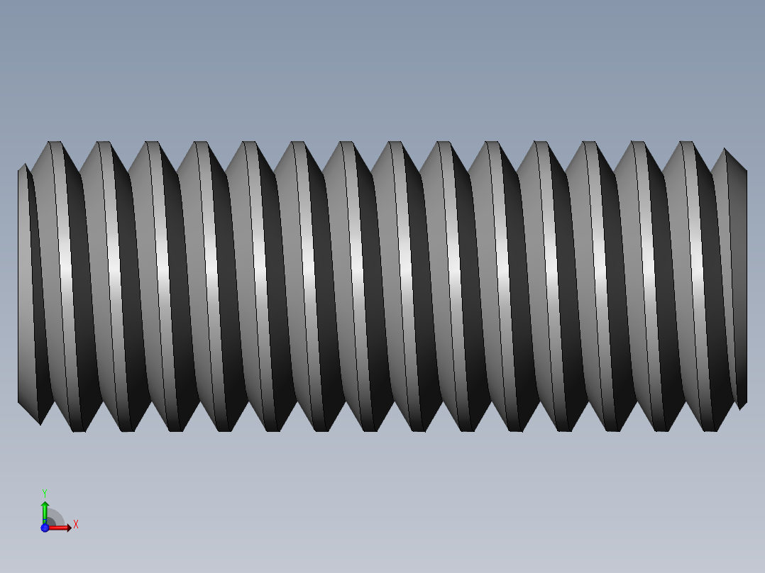 DIN 913-ISO 4026 固定螺钉-M6 L=15.SLDPRT前视图