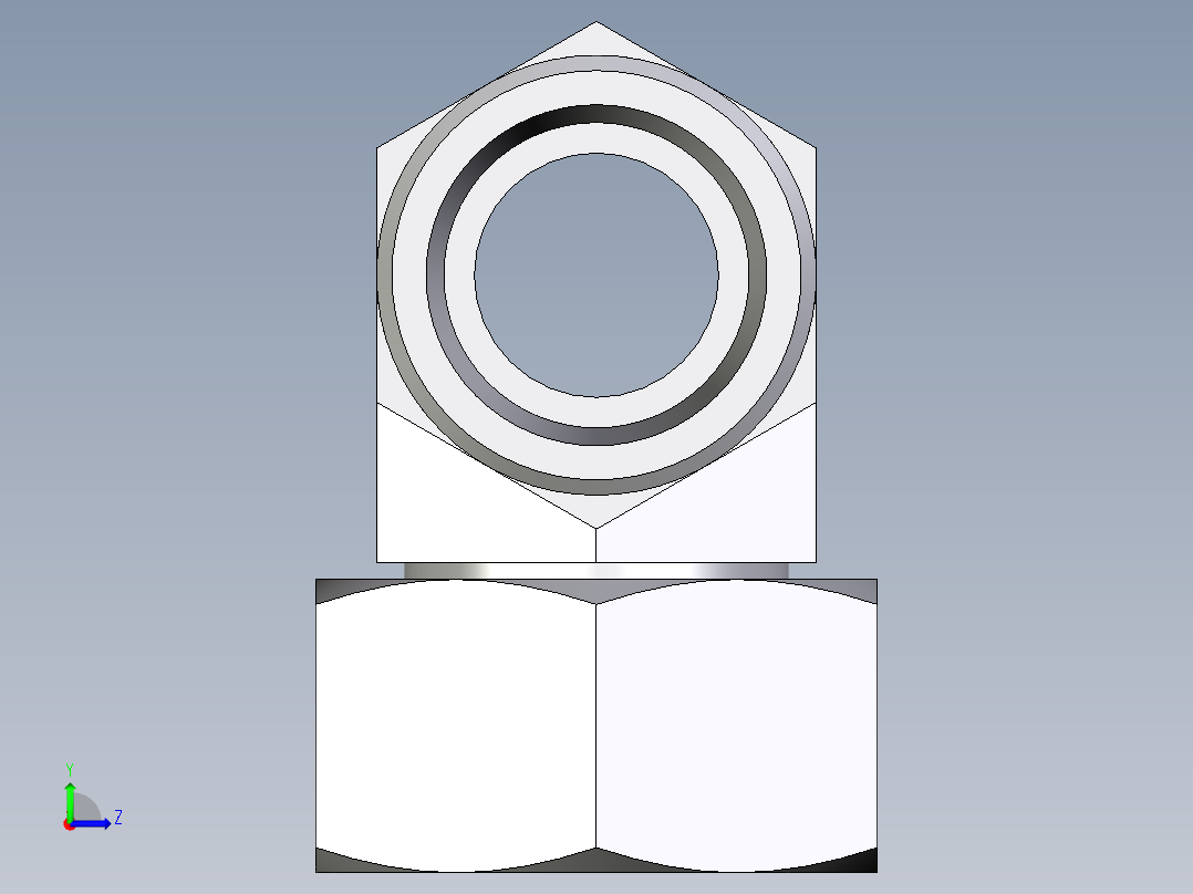 卡套式工业通用硬管接头EO_Swivel_nut_branch_tee_ET25SOMDCF左视图
