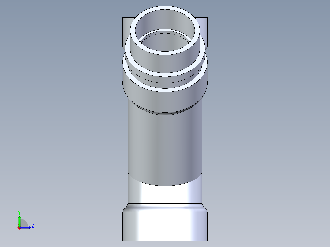船舶管路系统S8_SeaDrainPLUS_DoubleReducingWye-SxSxSxS_37E263530_2x2x1-1-2x1-1-2in Sea Drain Plus - Double Reducing Wye - SxSxSxS左视图
